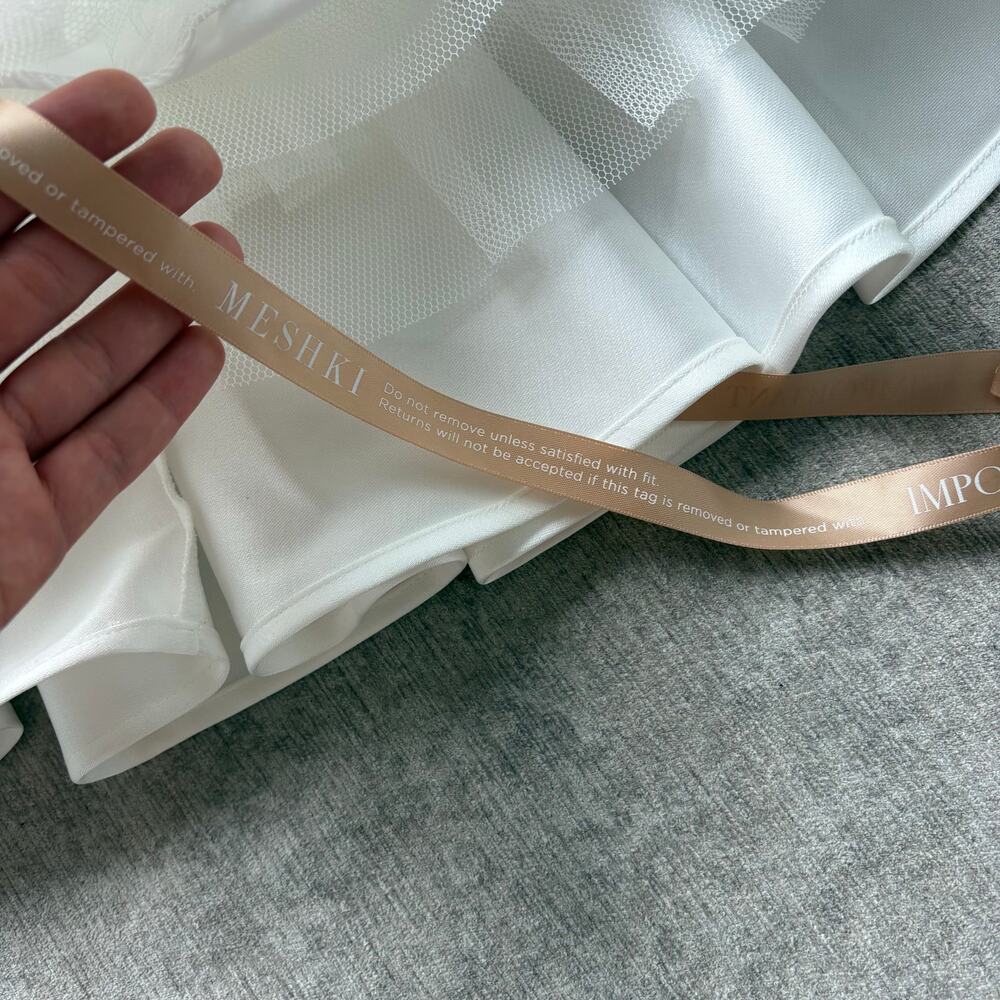 Meshki White Strapless Mini Dress - Picture 6 of 8